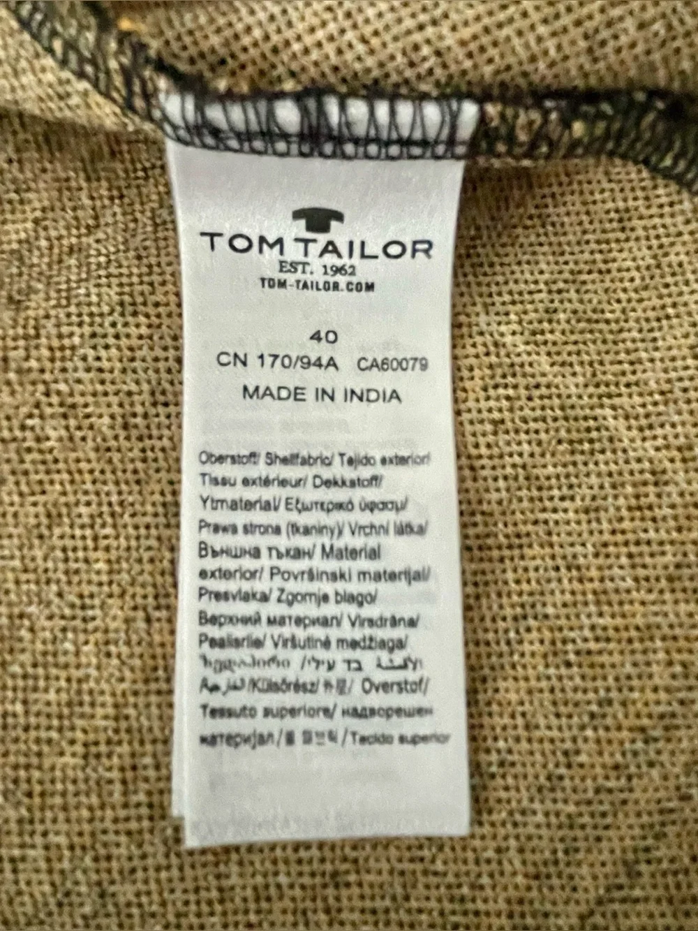 Tom Tailor Classic Houndstooth 1/2 Sleeve Funnel Neck Mini Dress EU 40/ US 8 - Picture 14 of 16